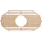 Ekena Millwork Chrysler Wood Fretwork Pierced Ceiling Medallion, Alder, 40"W x 20"H x 10 1/2"ID x 1/4"T CMWP40X20X0250CSAL - alternate 1
